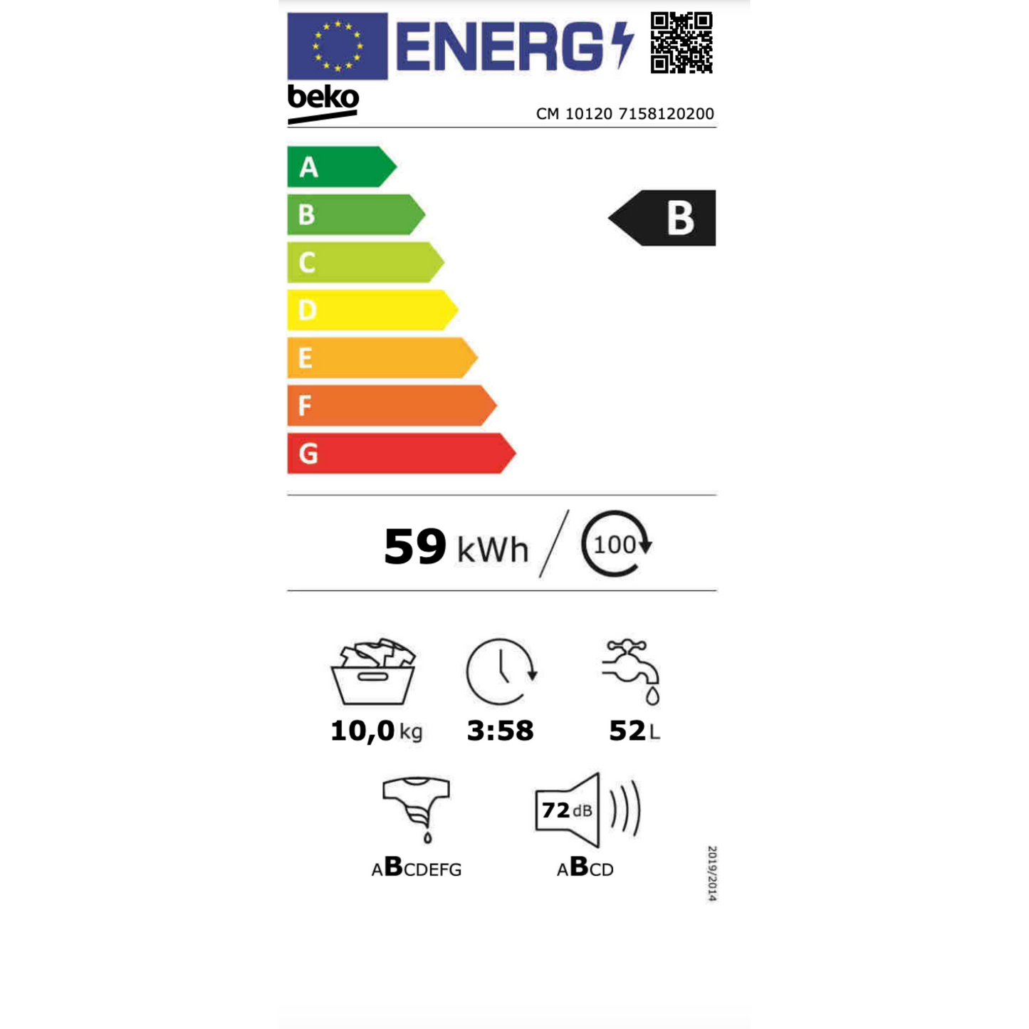 Beko CM 10120 Çamaşır Makinesi