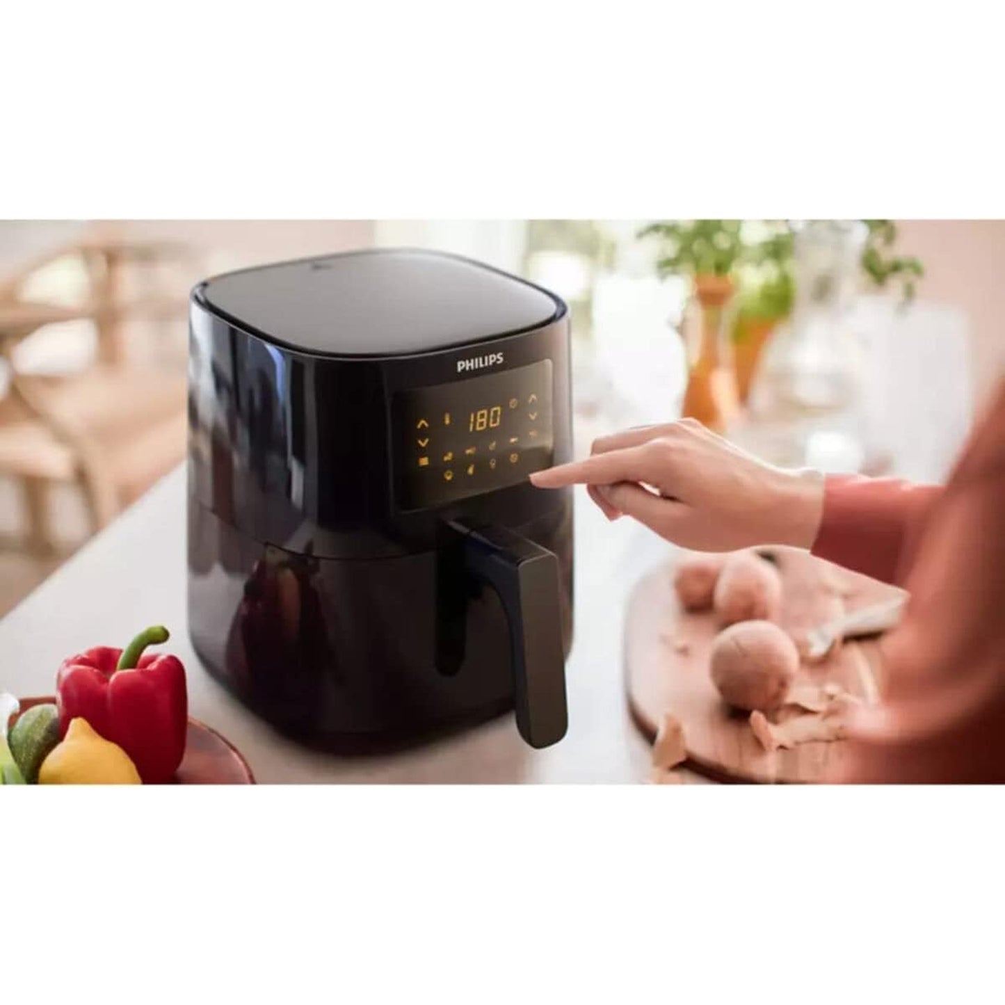 Philips HD9243/90 Airfryer Fritöz, 0.8 kg, 4.1 L Kapasite Siyah