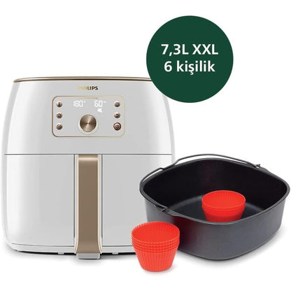 Philips HD9243/90 Airfryer Fritöz, 0.8 kg, 4.1 L Kapasite Siyah
