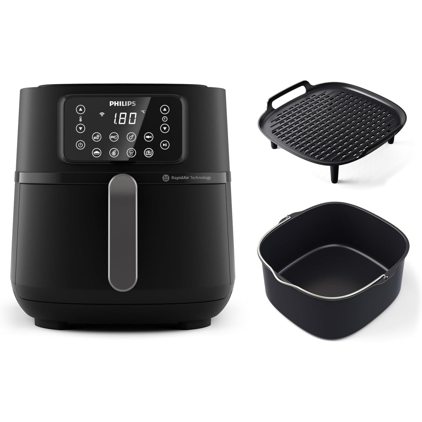 Philips HD9243/90 Airfryer Fritöz, 0.8 kg, 4.1 L Kapasite Siyah