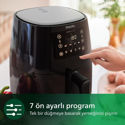 Philips HD9243/90 Airfryer Fritöz, 0.8 kg, 4.1 L Kapasite Siyah