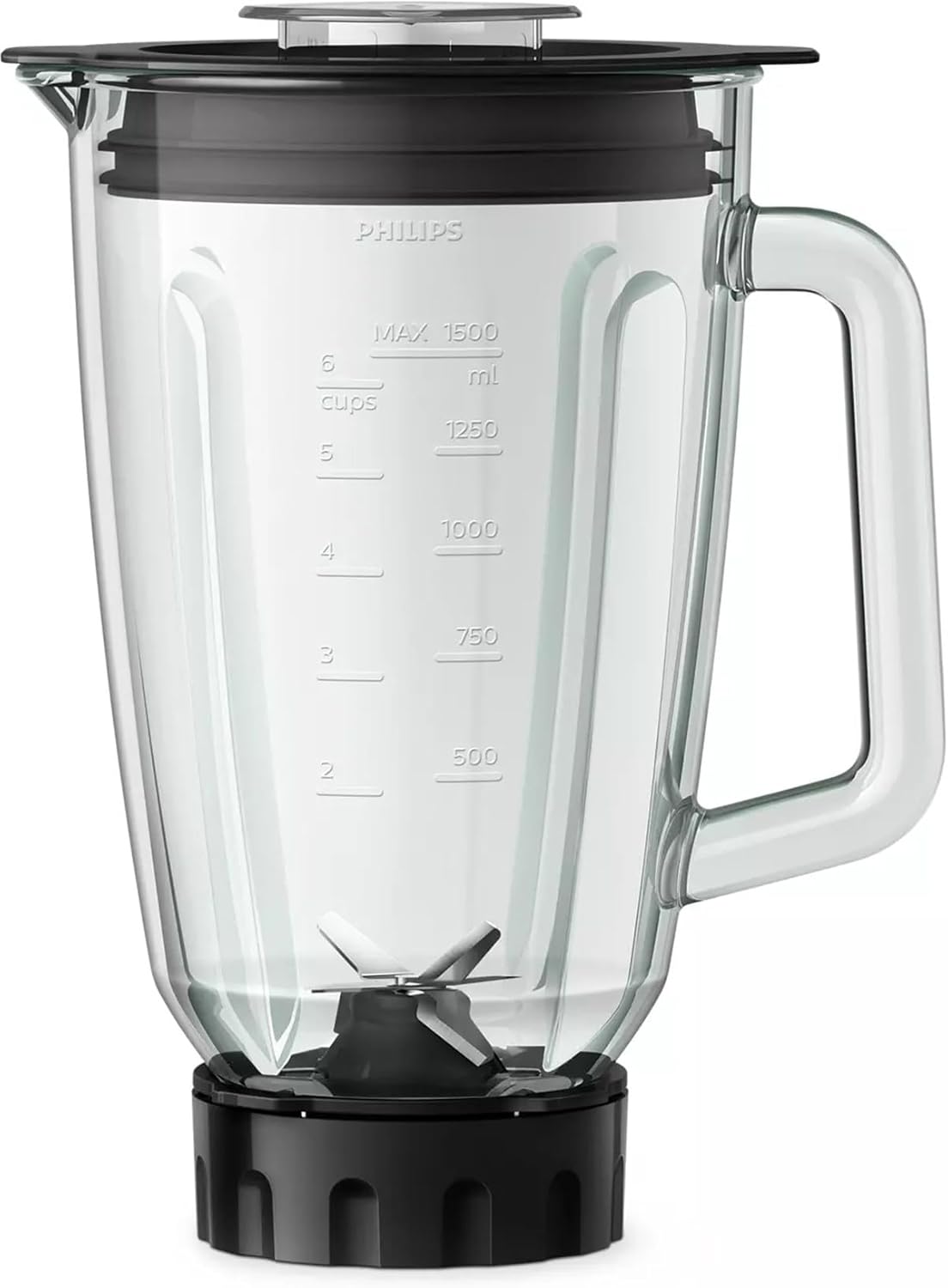 Philips HR2291/41 Cam Sürahili Blender, ProBlend Sistemi, 2 L Kapasite, 2 Hız ve Darbe Ayarı, 600W, Siyah