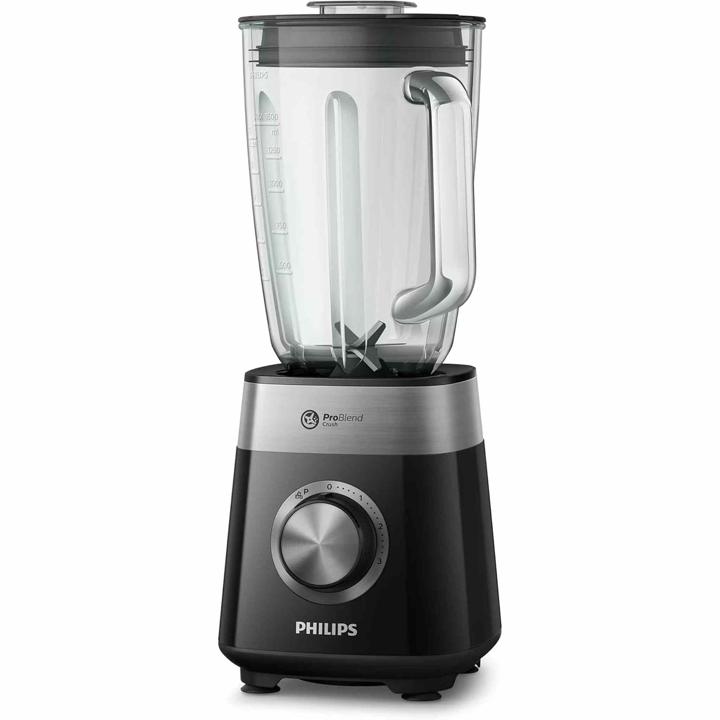 Philips HR2291/41 Cam Sürahili Blender, ProBlend Sistemi, 2 L Kapasite, 2 Hız ve Darbe Ayarı, 600W, Siyah