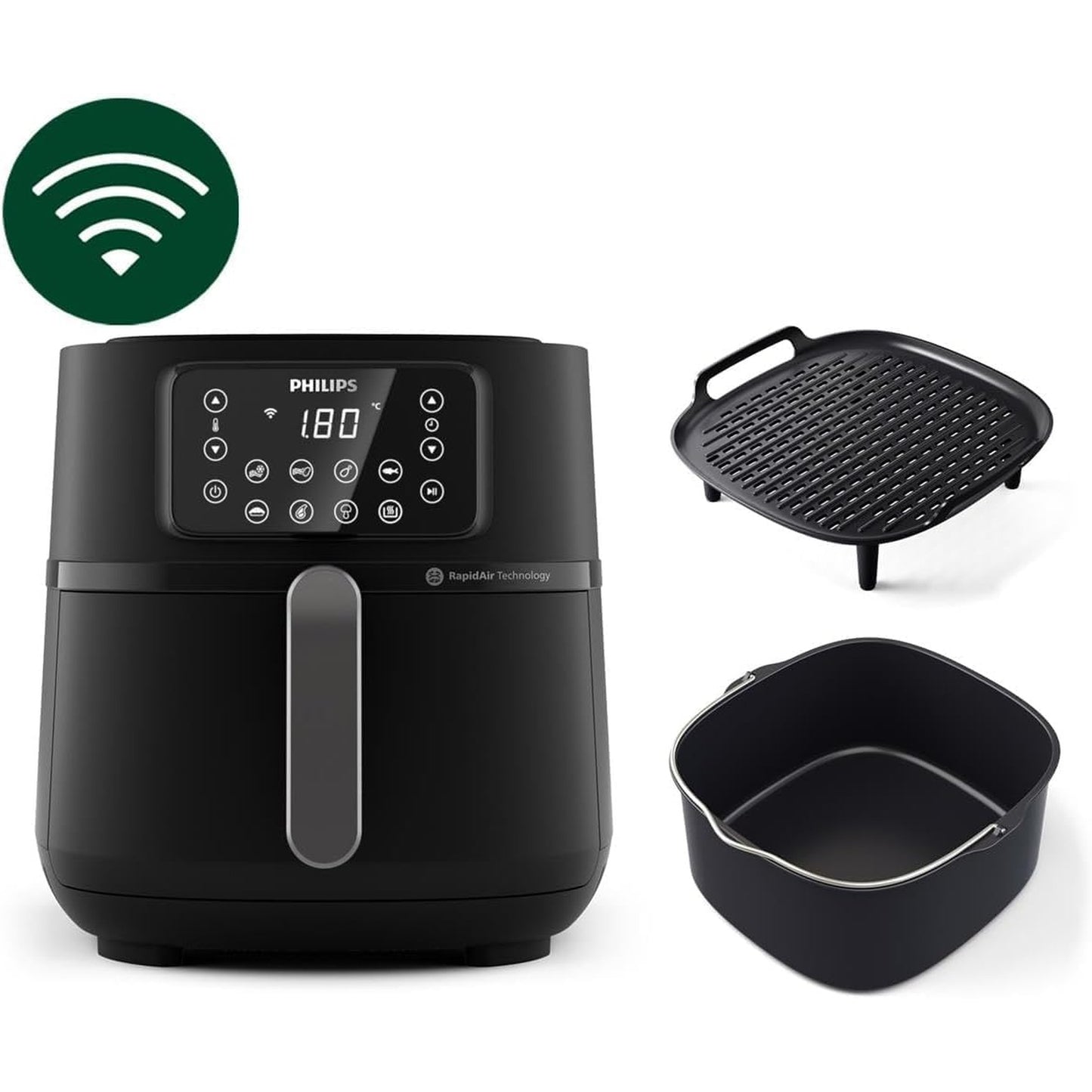 Philips HD9243/90 Airfryer Fritöz, 0.8 kg, 4.1 L Kapasite Siyah