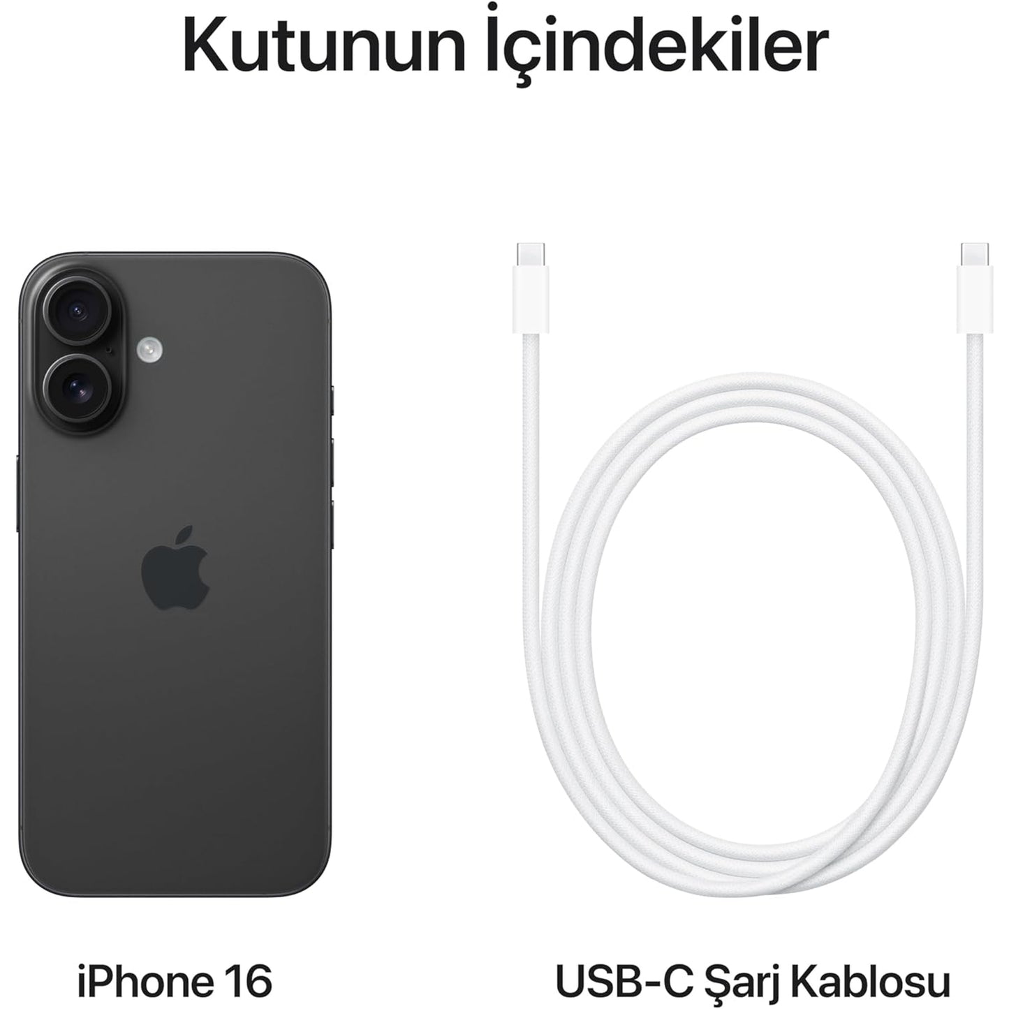Apple iPhone 16 (128 GB) - Siyah
