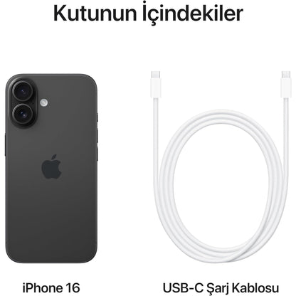 Apple iPhone 16 (128 GB) - Siyah