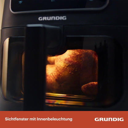 Grundig AirFit XXL Camlı Airfryer FRY 7320 7,6 Litre - Siyah