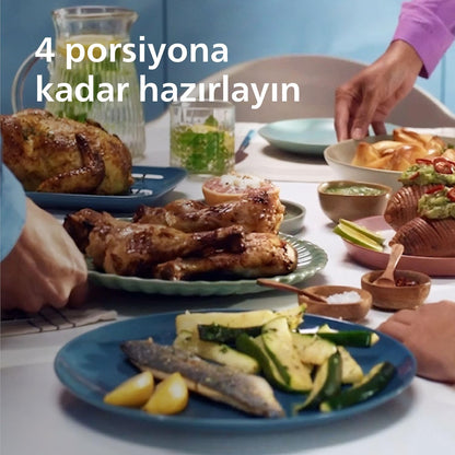 Philips HD9243/90 Airfryer Fritöz, 0.8 kg, 4.1 L Kapasite Siyah