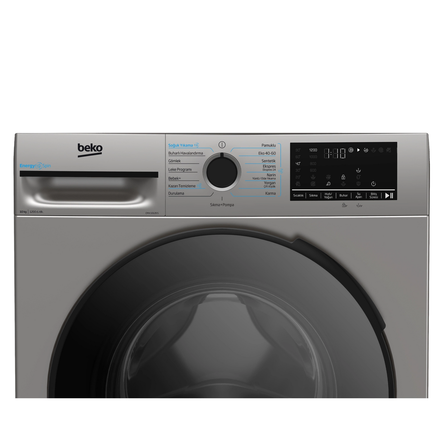 Beko CMX 10120 S / 10 KG 1000 Devir Çamaşır Makinesi