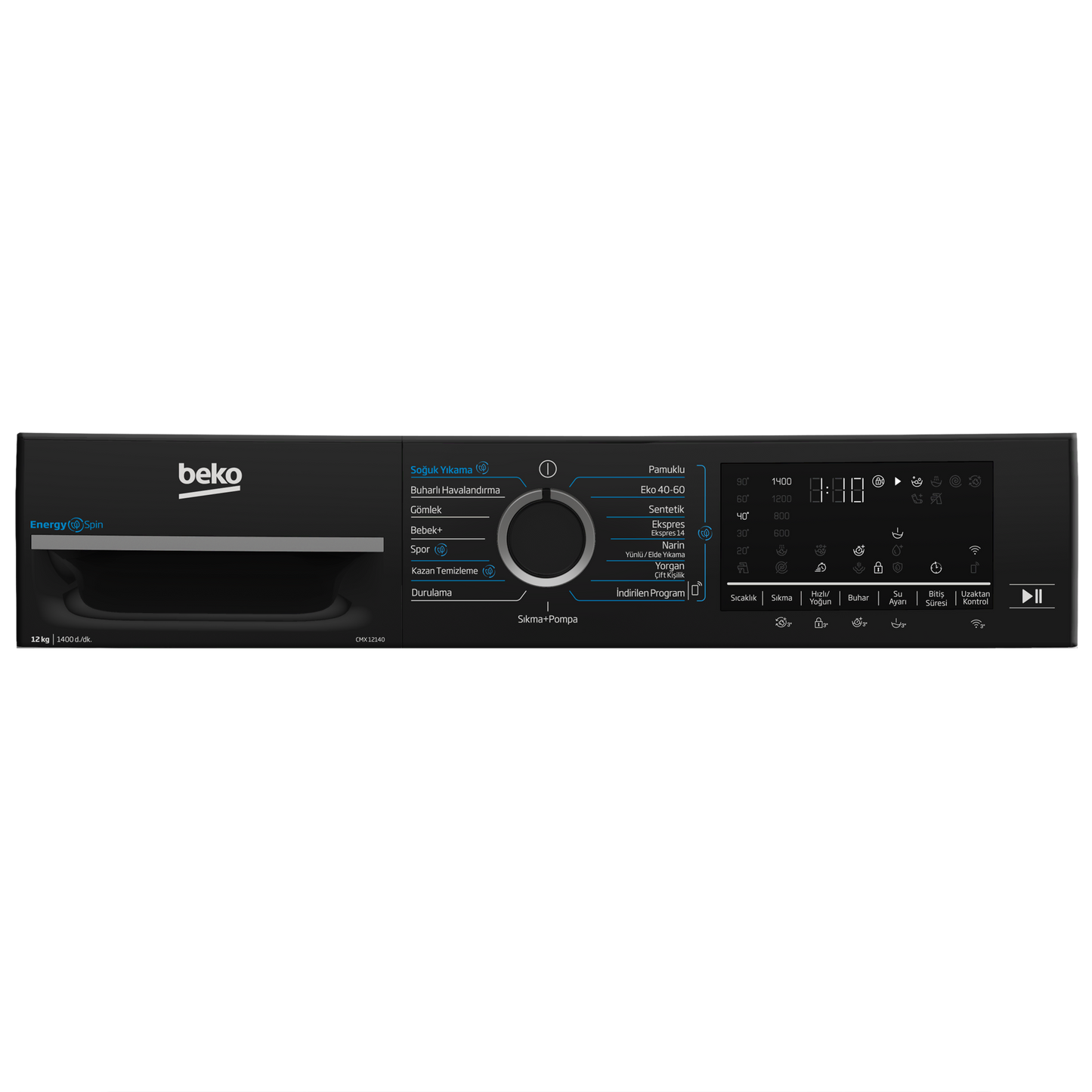 Beko CMX 12140 | 12 KG 1400 Devir Çamaşır Makinesi